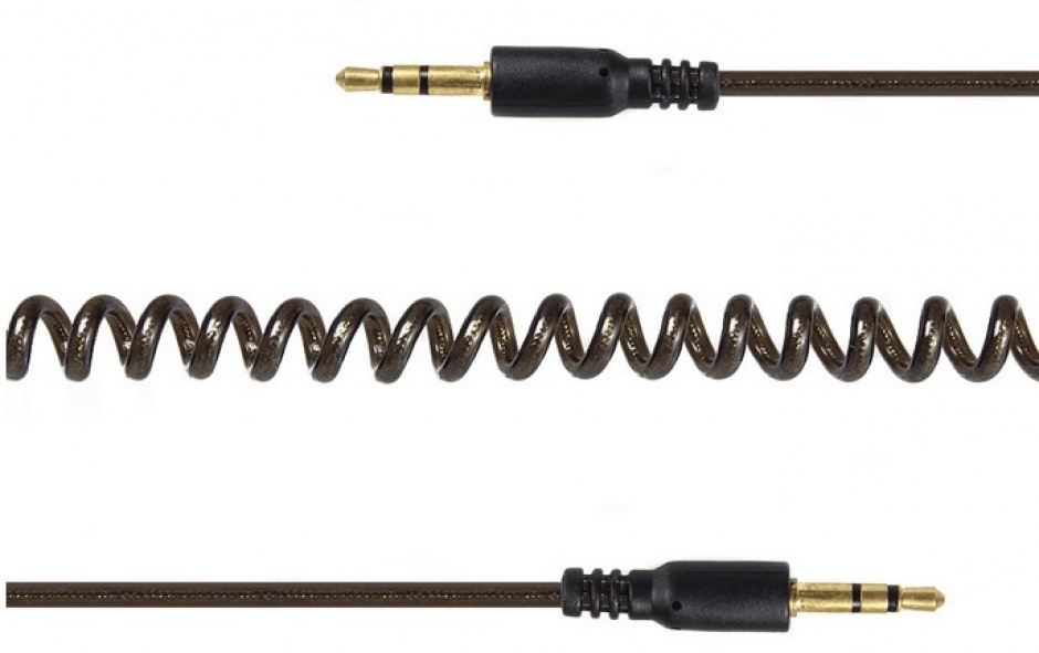 Imagine Cablu audio jack stereo 3.5mm spiralat T-T 2m, Gembird CCA-405-6